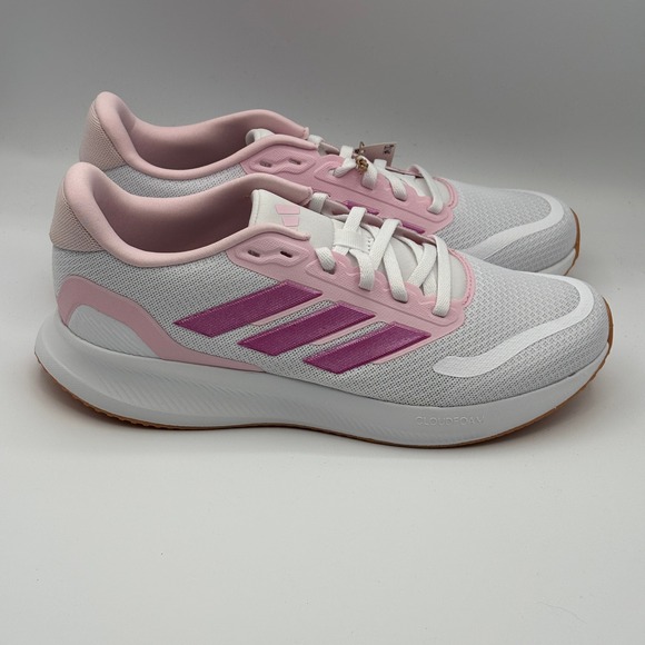 adidas Other - Adidas Runfalcon 5 J Shoes Kids Size 7 White Pink Running JP9396